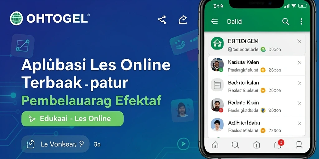 Screenshot utama OHTOGEL menunjukkan antarmuka pelajaran Les Online yang interaktif dan menarik.