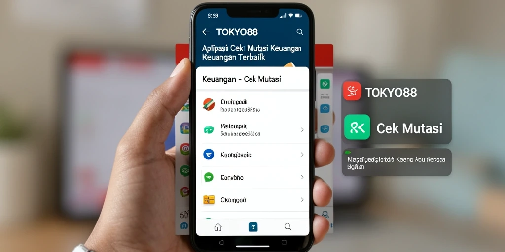 Tampilan antarmuka aplikasi Cek Mutasi TOKYO88 yang informatif.